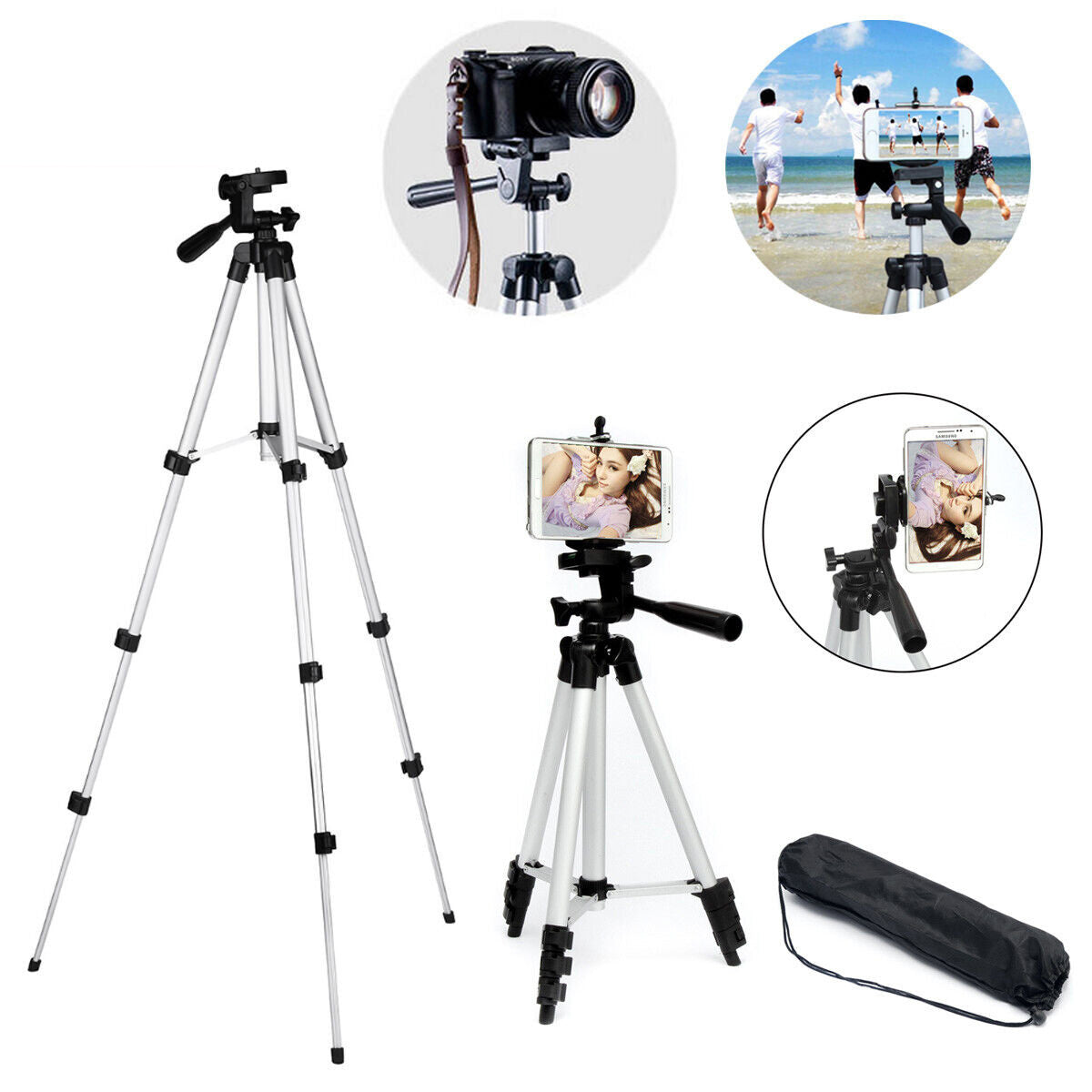 Portable Camera Tripod Stand for Cell Phones