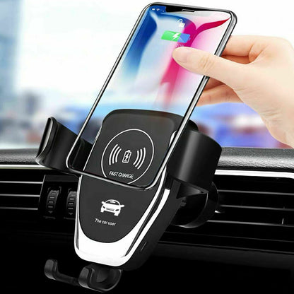 10W QI Wireless Fast Car Charger Mount: Automatic Clamping Stand