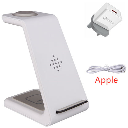 3-in-1 Wireless Fast Charging Station: Streamlined Charger Stand and Phone Holder