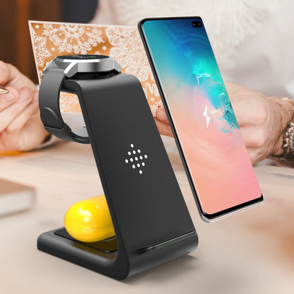 3-in-1 Wireless Fast Charging Station: Streamlined Charger Stand and Phone Holder