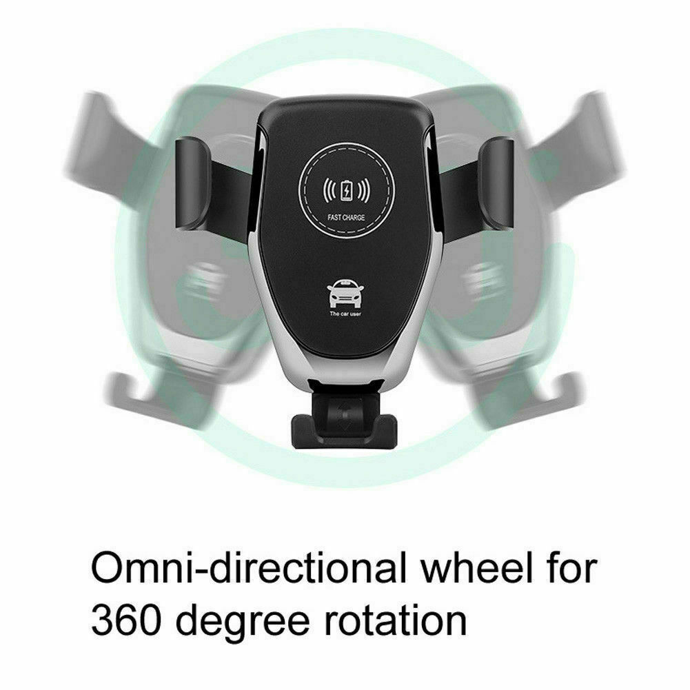 10W QI Wireless Fast Car Charger Mount: Automatic Clamping Stand