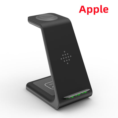 3-in-1 Wireless Fast Charging Station: Streamlined Charger Stand and Phone Holder