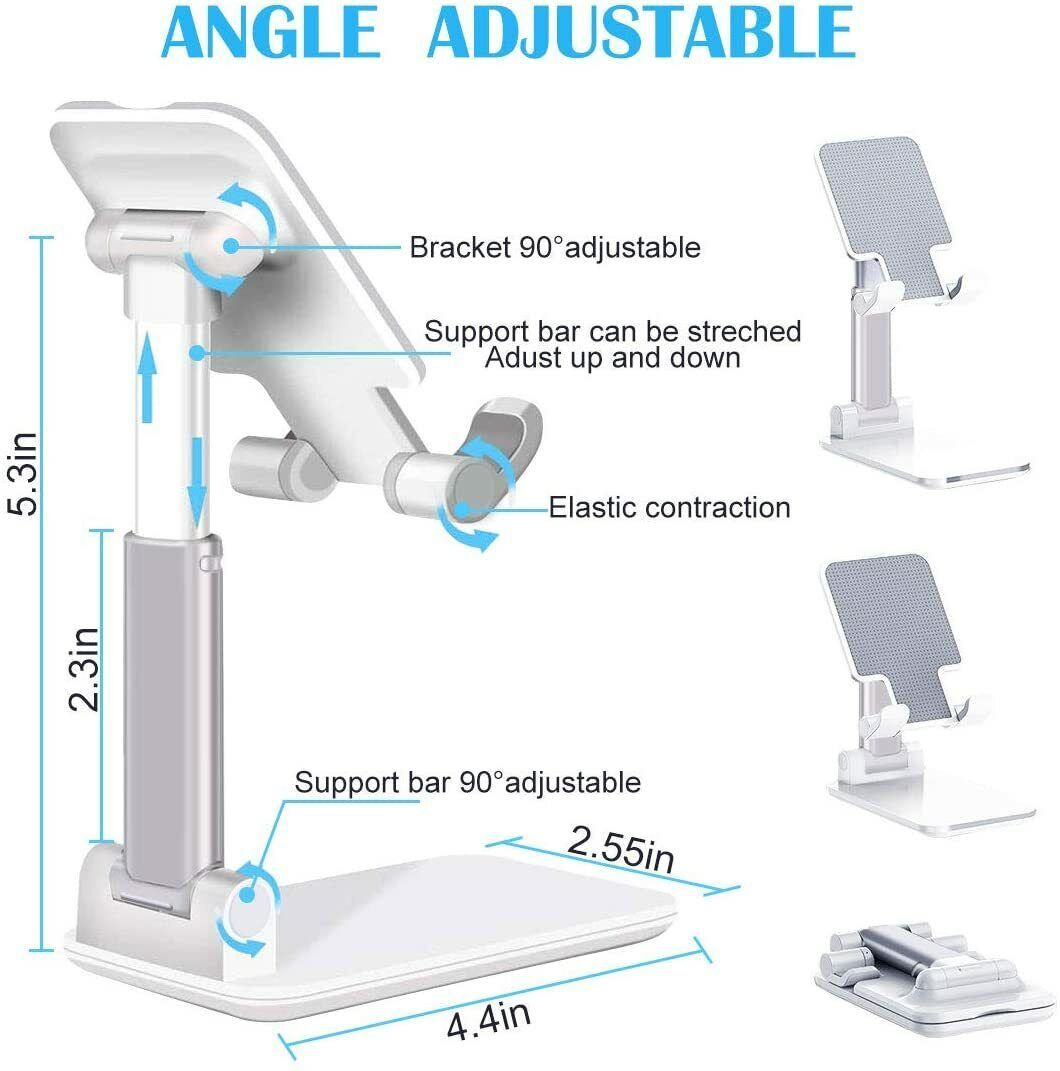 Foldable Desktop Cell Phone/Tablet Stand