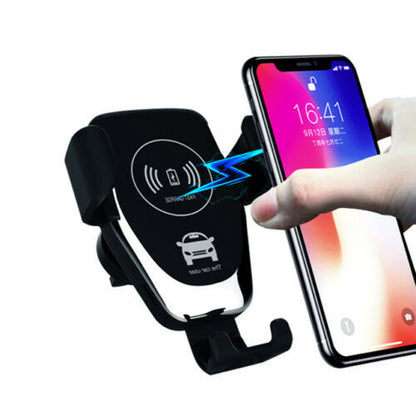 10W QI Wireless Fast Car Charger Mount: Automatic Clamping Stand