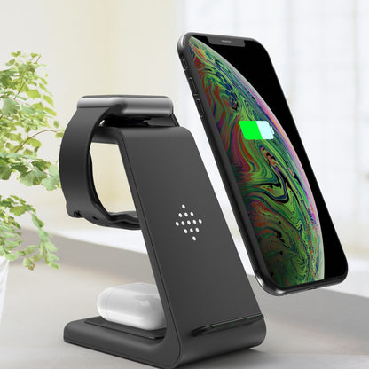 3-in-1 Wireless Fast Charging Station: Streamlined Charger Stand and Phone Holder