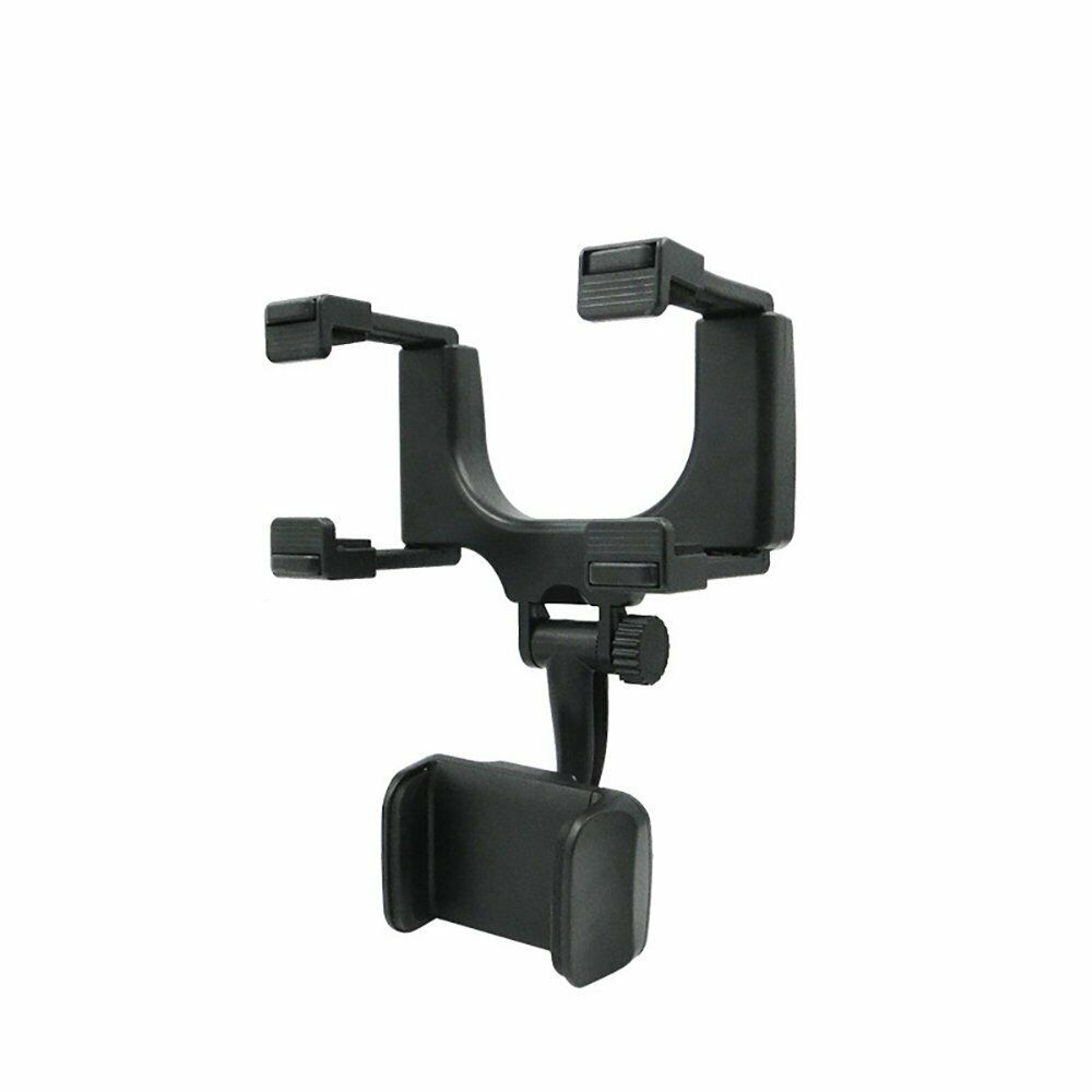 360° Universal Car Rearview Mirror Mount: GPS & Cell Phone Holder