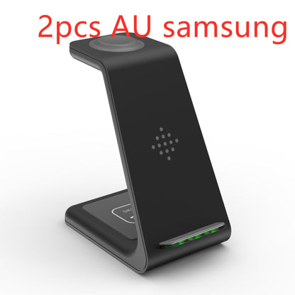 3-in-1 Wireless Fast Charging Station: Streamlined Charger Stand and Phone Holder