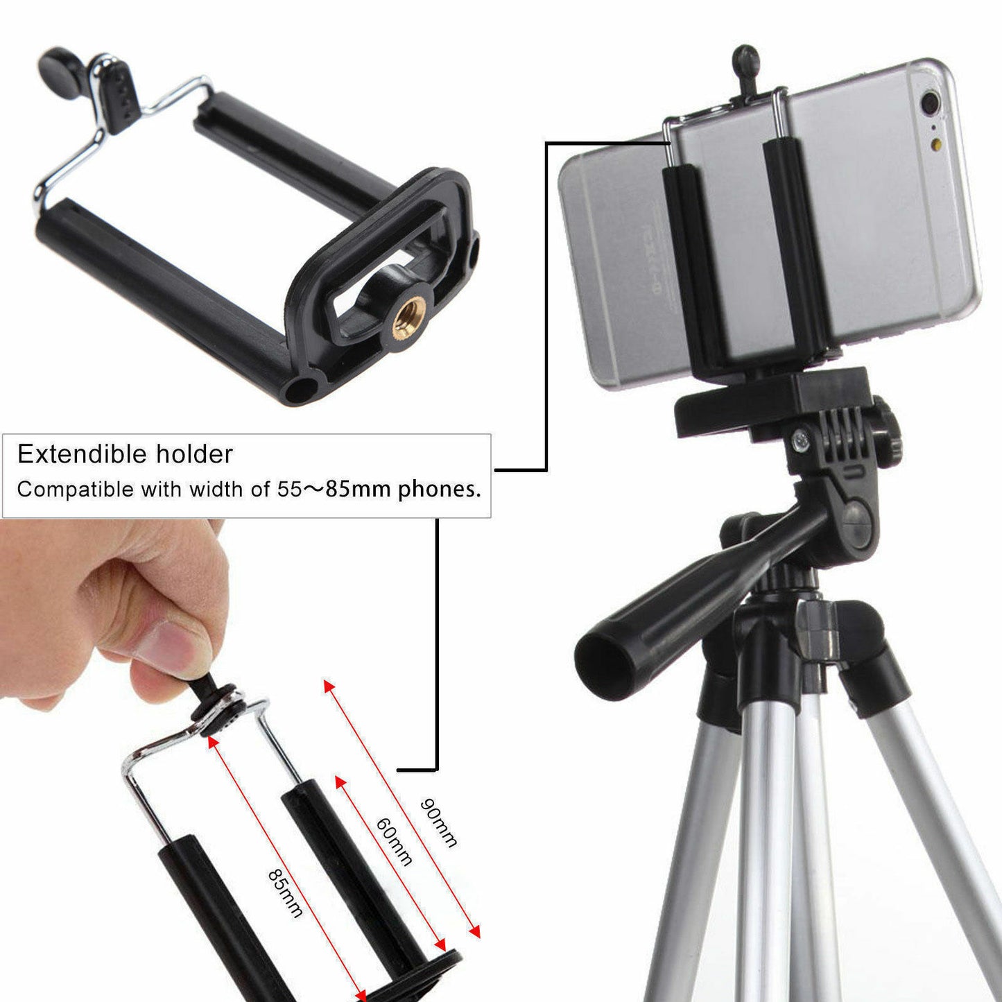 Portable Camera Tripod Stand for Cell Phones