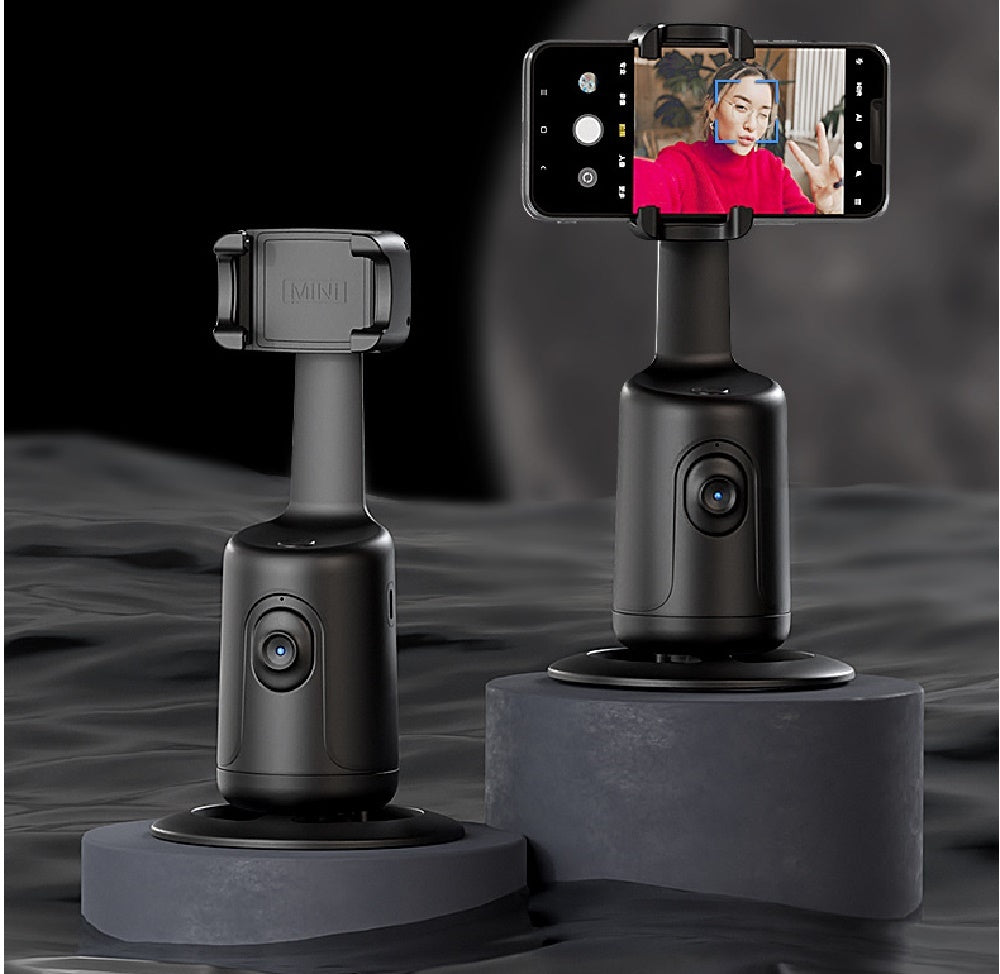 Smartphone Video Vlog Stabilizer: AI-Powered 360° Auto Face Tracking Gimbal