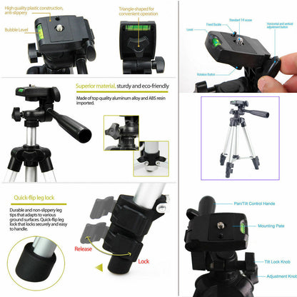 Portable Camera Tripod Stand for Cell Phones