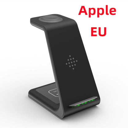 3-in-1 Wireless Fast Charging Station: Streamlined Charger Stand and Phone Holder