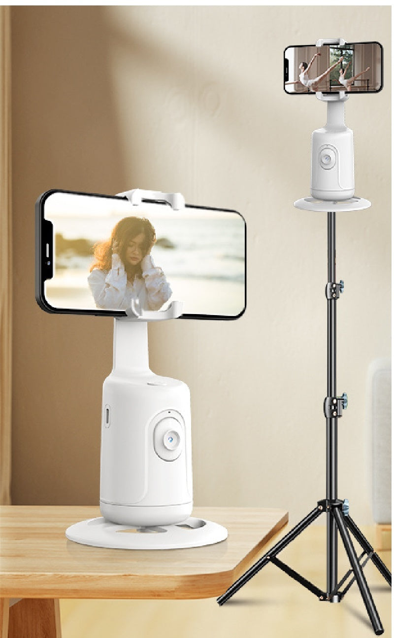 Smartphone Video Vlog Stabilizer: AI-Powered 360° Auto Face Tracking Gimbal