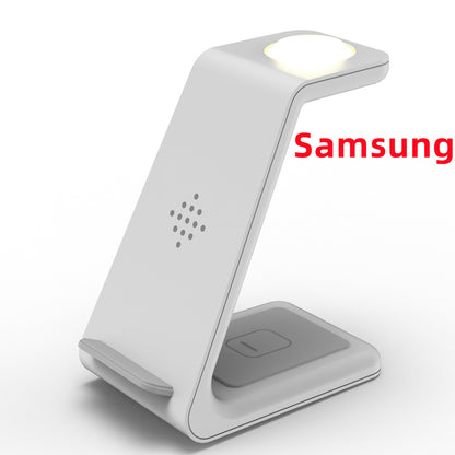 3-in-1 Wireless Fast Charging Station: Streamlined Charger Stand and Phone Holder