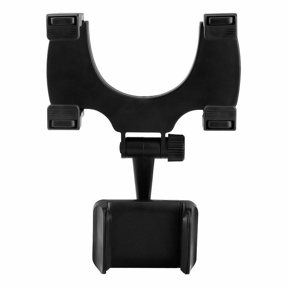 360° Universal Car Rearview Mirror Mount: GPS & Cell Phone Holder