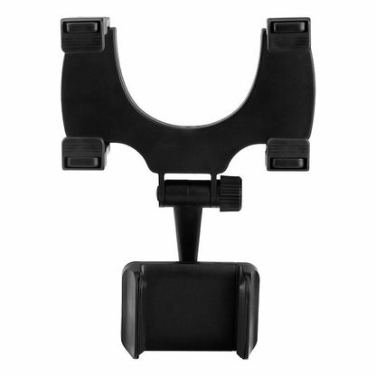 360° Universal Car Rearview Mirror Mount: GPS & Cell Phone Holder