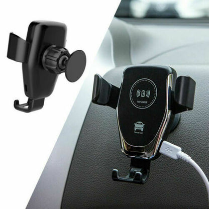 10W QI Wireless Fast Car Charger Mount: Automatic Clamping Stand